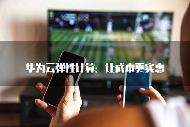 华为云弹性计算:让成本更实惠