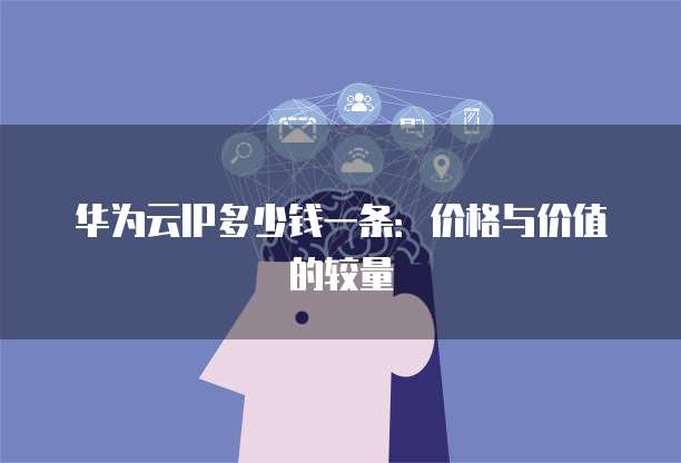 华为云IP多少钱一条:价格与价值的较量