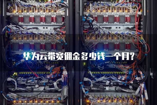 华为云带宽佣金多少钱一个月?