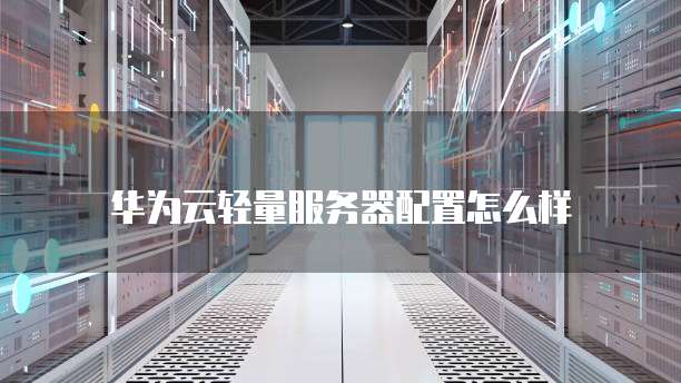 华为云轻量服务器配置怎么样