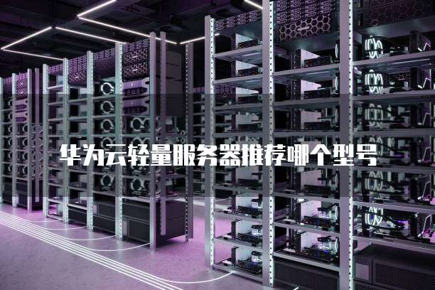 华为云轻量服务器推荐哪个型号