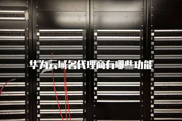华为云域名代理商有哪些功能