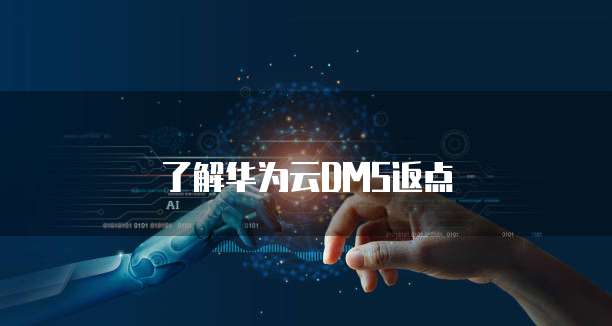 了解华为云DMS返点