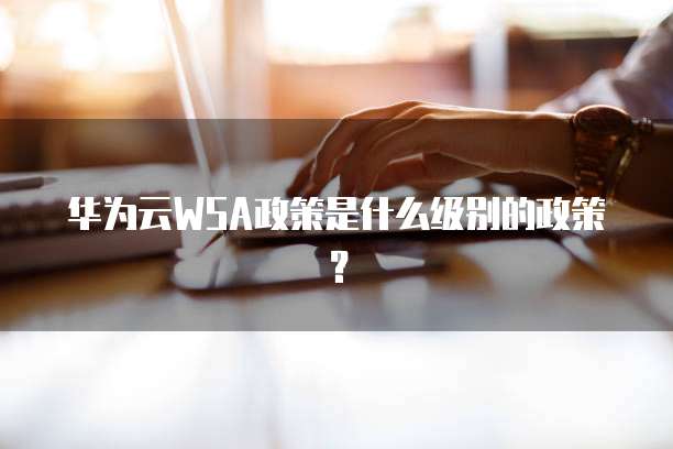 华为云WSA政策是什么级别的政策？