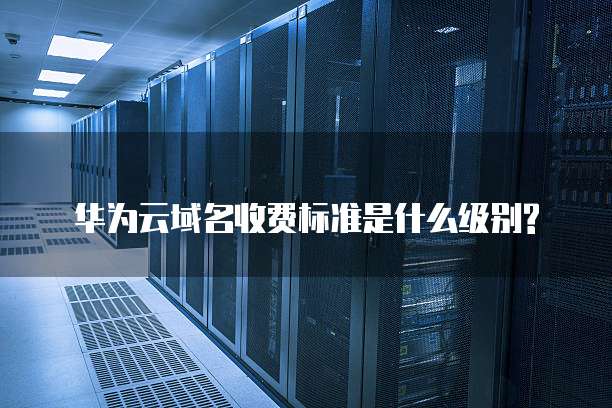 华为云域名收费标准是什么级别?