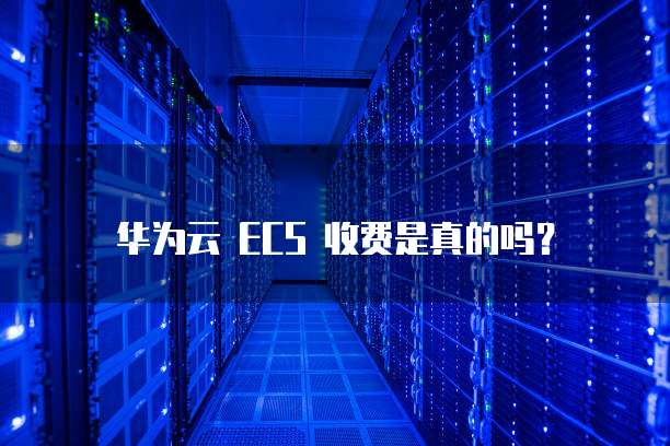 华为云 ECS 收费是真的吗?