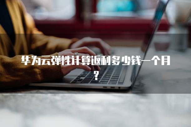 华为云弹性计算返利多少钱一个月?