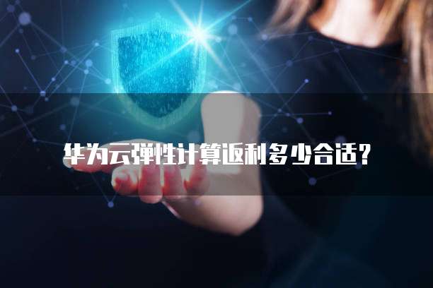 华为云弹性计算返利多少合适?