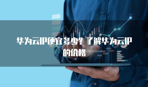 华为云IP便宜多少?了解华为云IP的价格