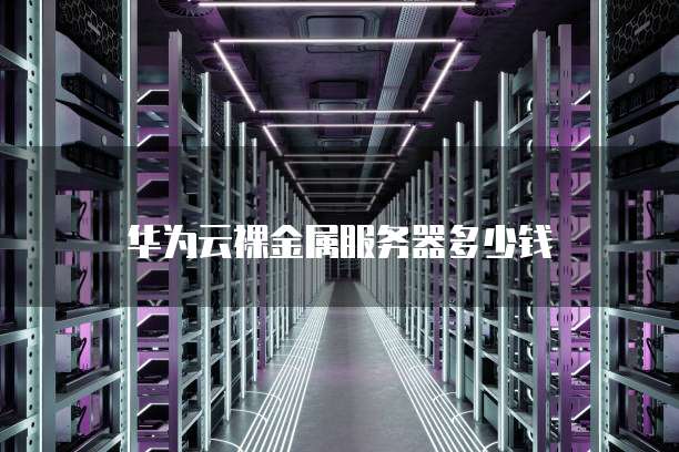 华为云裸金属服务器多少钱