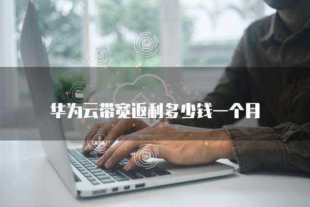 华为云带宽返利多少钱一个月