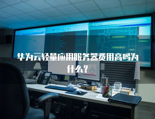 华为云轻量应用服务器费用高吗为什么?