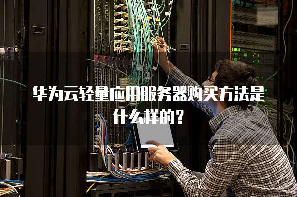 华为云轻量应用服务器购买方法是什么样的?