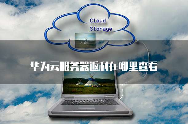 华为云服务器返利在哪里查看