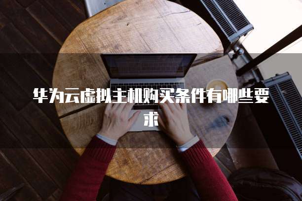 华为云虚拟主机购买条件有哪些要求
