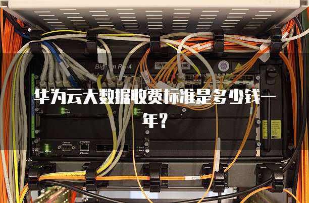 华为云大数据收费标准是多少钱一年?