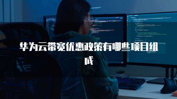 华为云带宽优惠政策有哪些项目组成