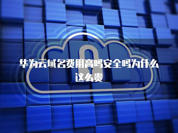 华为云域名费用高吗安全吗为什么这么贵