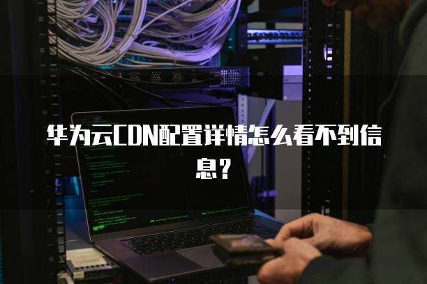 华为云CDN配置详情怎么看不到信息?