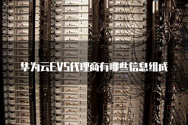 华为云EVS代理商有哪些信息组成