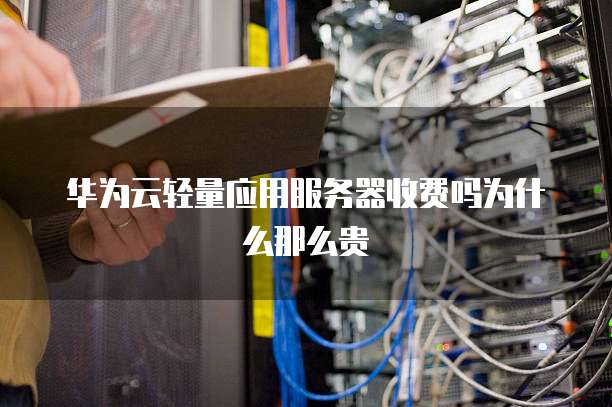 华为云轻量应用服务器收费吗为什么那么贵