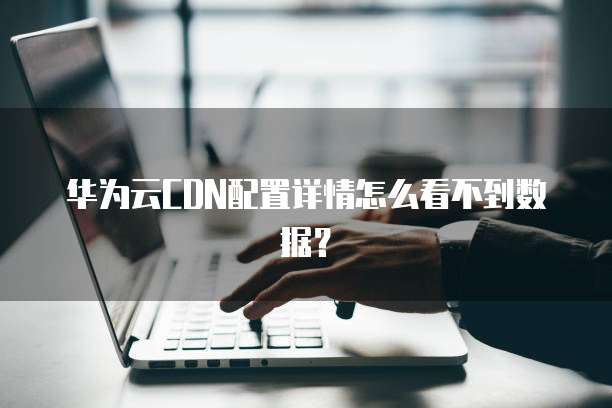 华为云CDN配置详情怎么看不到数据?