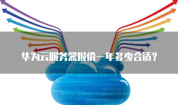 华为云服务器报价一年多少合适？