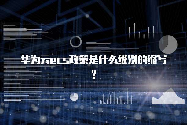 华为云ecs政策是什么级别的缩写?