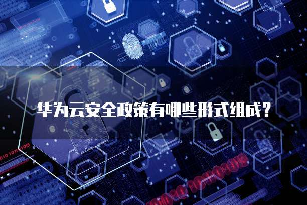 华为云安全政策有哪些形式组成?