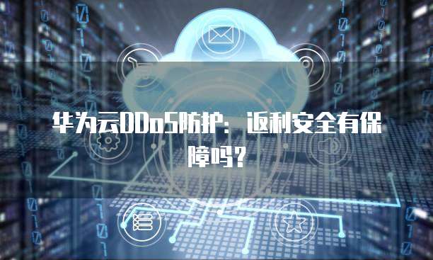华为云DDoS防护:返利安全有保障吗?