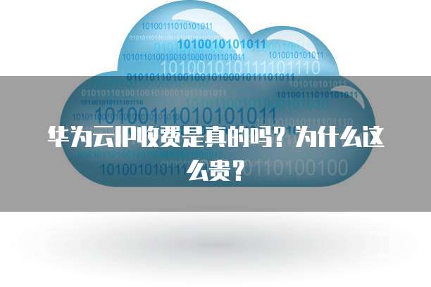 华为云IP收费是真的吗？为什么这么贵？