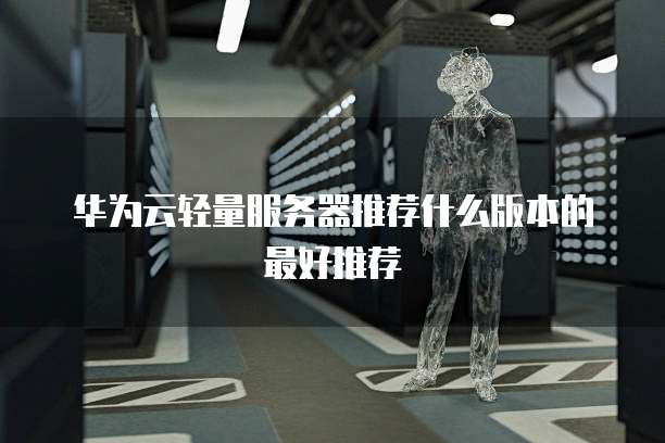 华为云轻量服务器推荐什么版本的最好推荐