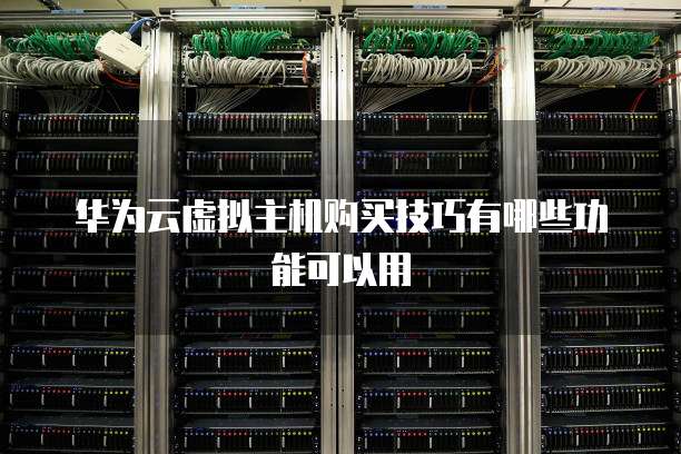 华为云虚拟主机购买技巧有哪些功能可以用