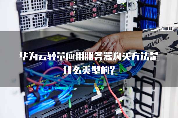 华为云轻量应用服务器购买方法是什么类型的?