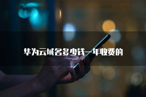 华为云域名多少钱一年收费的