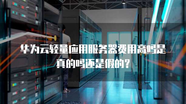 华为云轻量应用服务器费用高吗是真的吗还是假的?