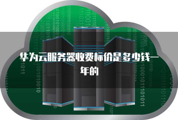 华为云服务器收费标价是多少钱一年的