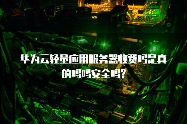 华为云轻量应用服务器收费吗是真的吗吗安全吗?