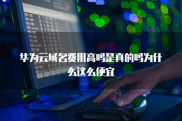 华为云域名费用高吗是真的吗为什么这么便宜