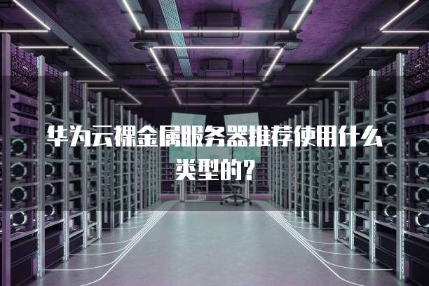华为云裸金属服务器推荐使用什么类型的？