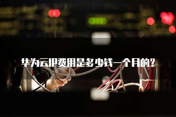 华为云IP费用是多少钱一个月的?