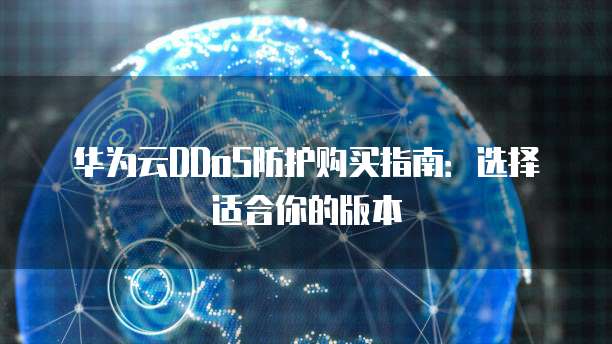 华为云DDoS防护购买指南:选择适合你的版本