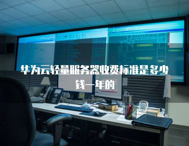 华为云轻量服务器收费标准是多少钱一年的