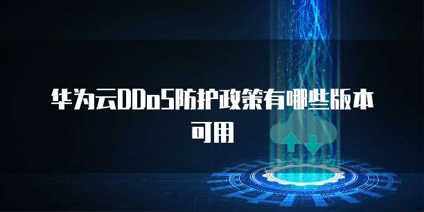 华为云DDoS防护政策有哪些版本可用