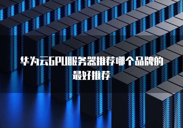 华为云GPU服务器推荐哪个品牌的最好推荐
