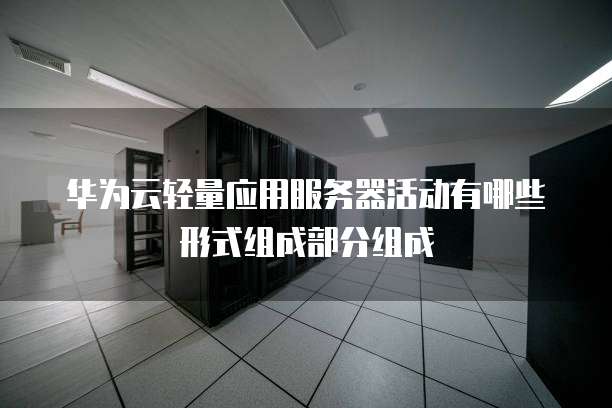 华为云轻量应用服务器活动有哪些形式组成部分组成
