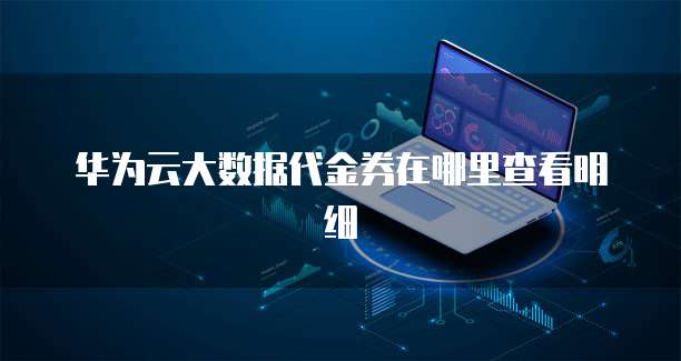 华为云大数据代金券在哪里查看明细