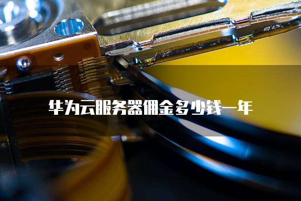 华为云服务器佣金多少钱一年