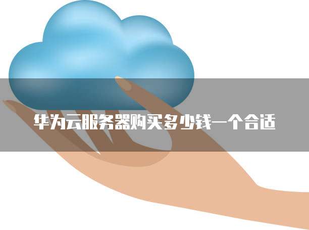 华为云服务器购买多少钱一个合适