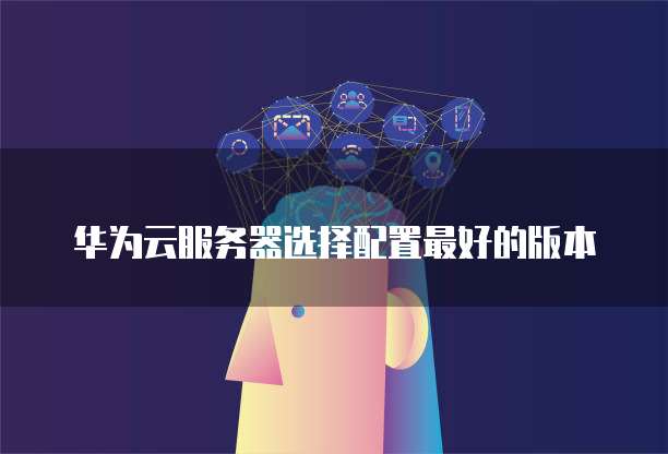 华为云服务器选择配置最好的版本